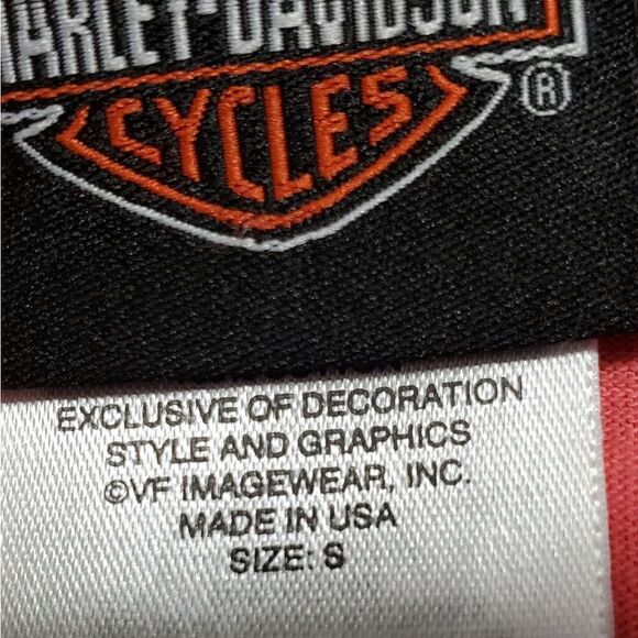 Harley Davidson Black & Orange T-Shirt - Picture 4 of 4